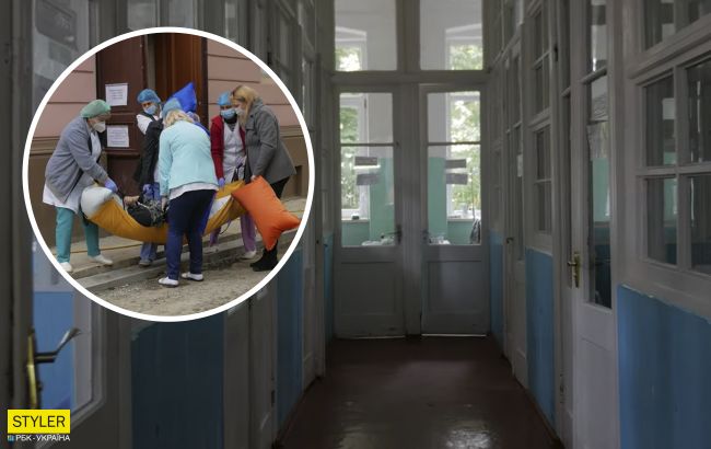 “Соромно”: в одній з українських лікарень переносять хворих на коронавірус у реанімацію на простирадлах (відео)